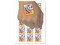 Beach Lounge Chair and Umbrella Temporary Tattoo Water Resistant Fake Body Art Set Collection (1 Sheet)